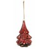 Red Tree Glass Ornament